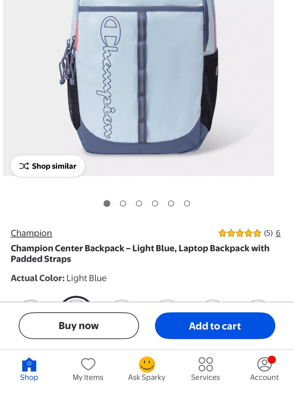 Reebok Light Gray and Black Everyday Backpack